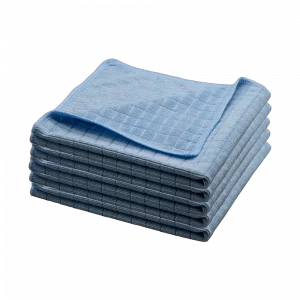 renideo Blue – Microfaser Gittertuch | 5er Pack | 40x40cm